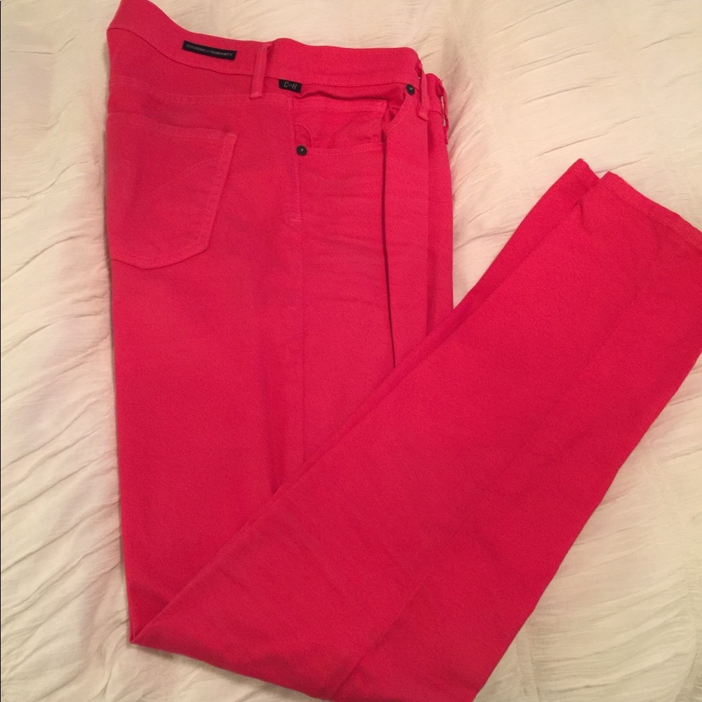 Citizens of Humanity Shocking Pink skinny jeans